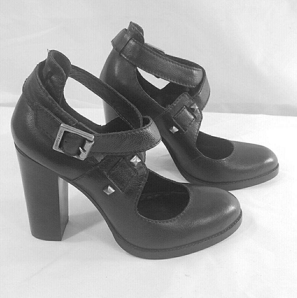 Juicy Couture Black Leather Hayley Mary Janes